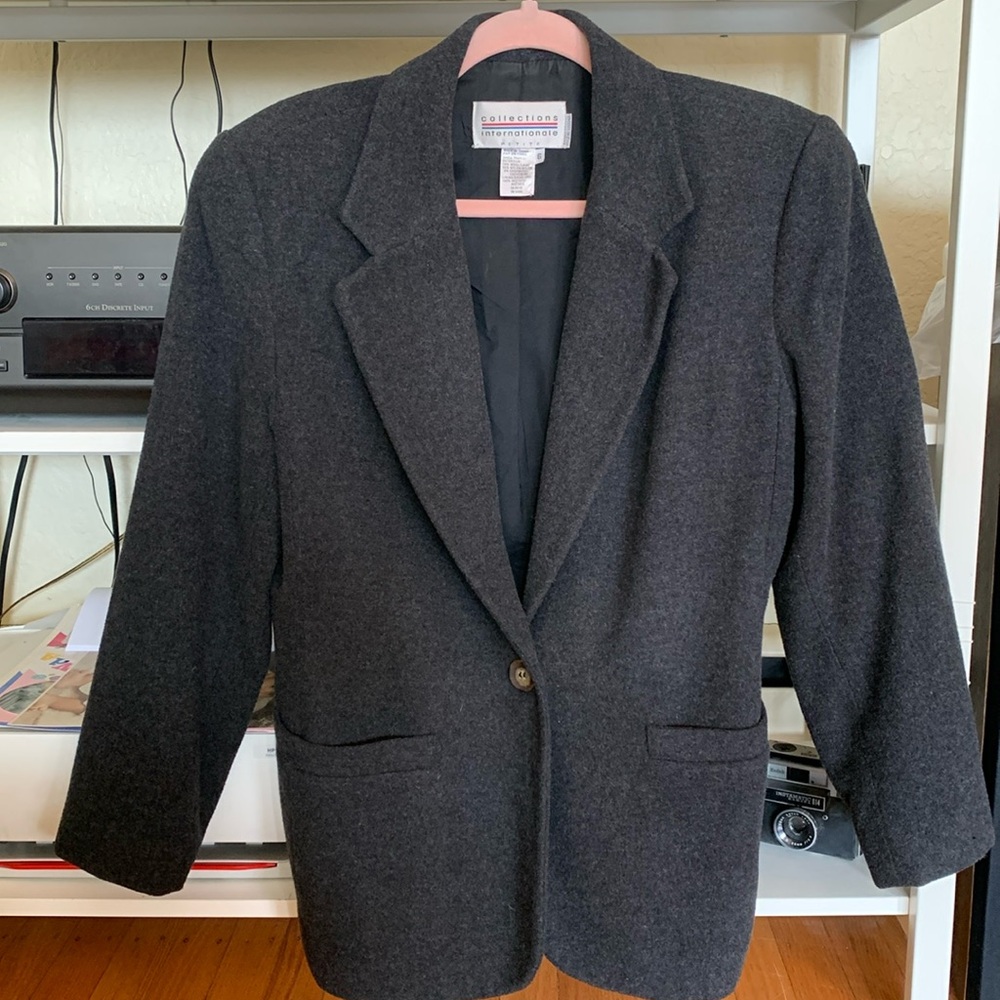 Wool/ Cashmere/ Nylon Blend Sz 6 Petite Blazer